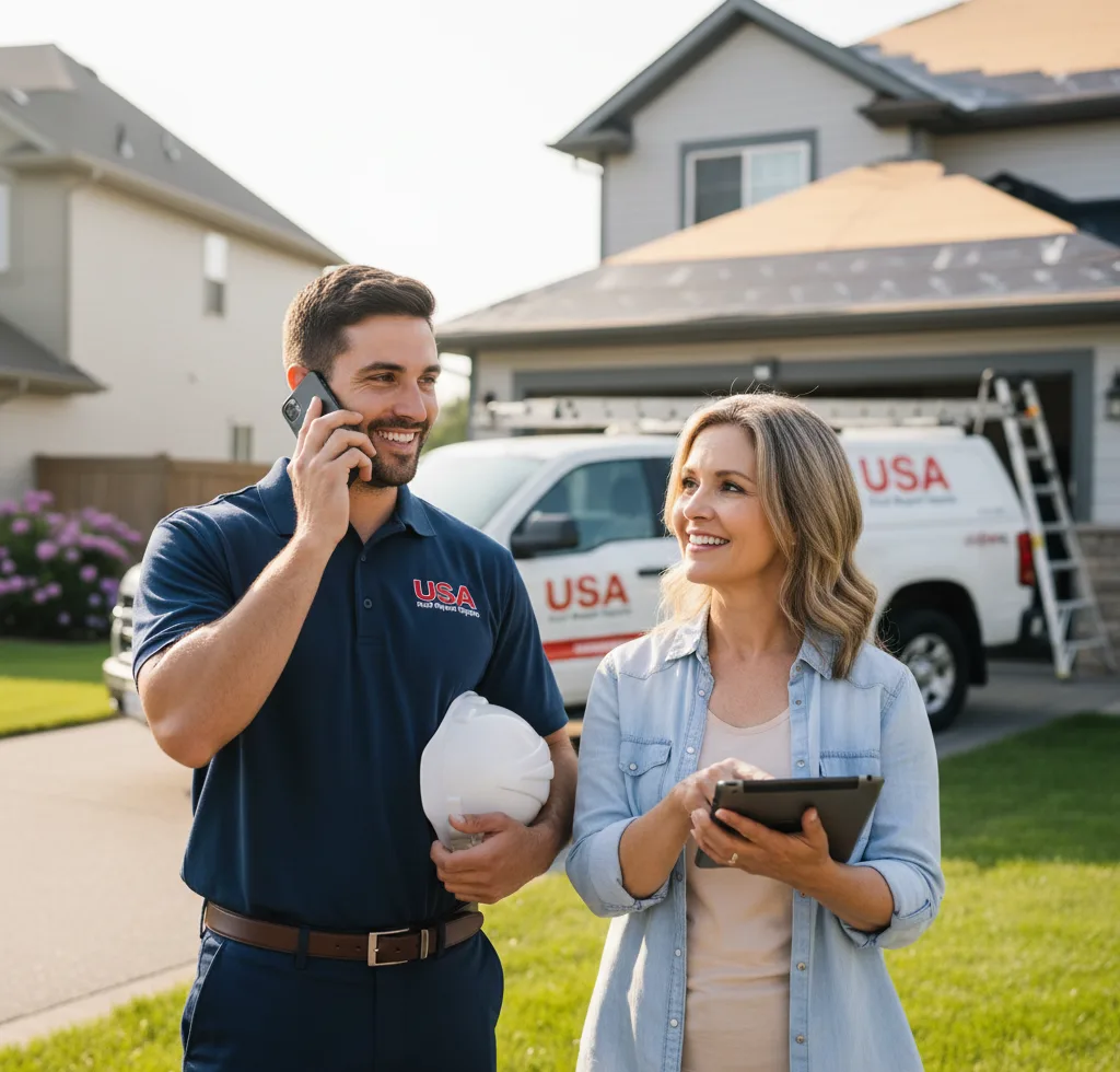 USA Roof Repair Experts customer support in Nuevo